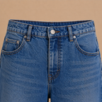 Damesjeans met wijde pijpen van stretchdenim Jelle Jora Mode
