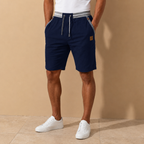 Heren bermudashorts met elastische tailleband en trekkoord Jelle Jora Mode