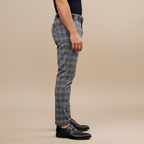 Casual geruite broek met rechte pijpen voor heren Jelle Jora Mode