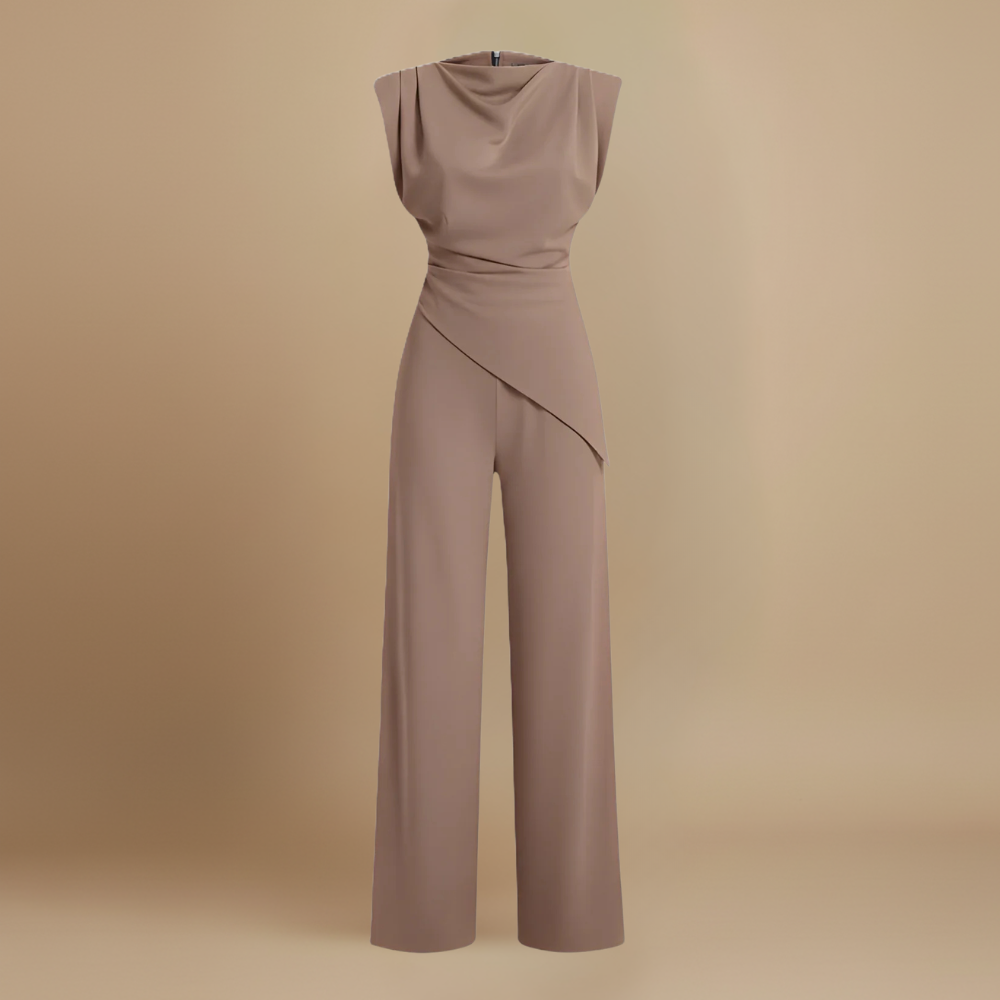Damespak met hoge taille en wijde pijpen Jelle Jora Mode