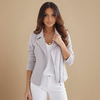 Dames Leren Jas Met Meerdere Zakjes Jelle Jora Mode