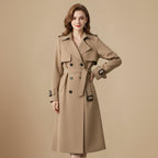 Elegante Slim Fit Trenchcoat van Gemiddelde Lengte Jelle Jora Mode