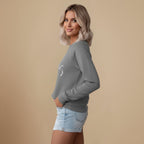 Sweatshirt Met Ronde Hals En Witte Kattenprint Jelle Jora Mode
