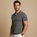 Heren Slim Fit Gebreid Polo T-Shirt Jelle Jora Mode