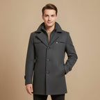 Dikke warme casual wintertrenchcoat Jelle Jora Mode