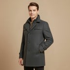 Dikke warme casual wintertrenchcoat Jelle Jora Mode