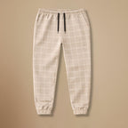 Heren joggingbroek met ruitjesmotief slim fit voor dagelijks comfort Jelle Jora Mode