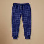 Heren joggingbroek met ruitjesmotief slim fit voor dagelijks comfort Jelle Jora Mode
