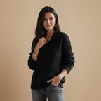 Slanke Gebreide Zip Trui met Staande Kraag Jelle Jora Mode