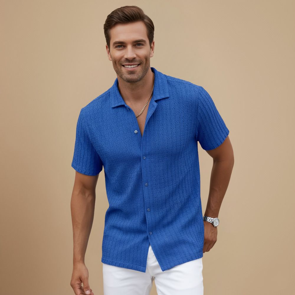 Heren Casual Overhemd met Knopen Jelle Jora Mode