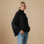 Dikke kabeltrui met vleermuismouwen Jelle Jora Mode