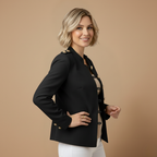 Damesblazer met knopen voor op kantoor