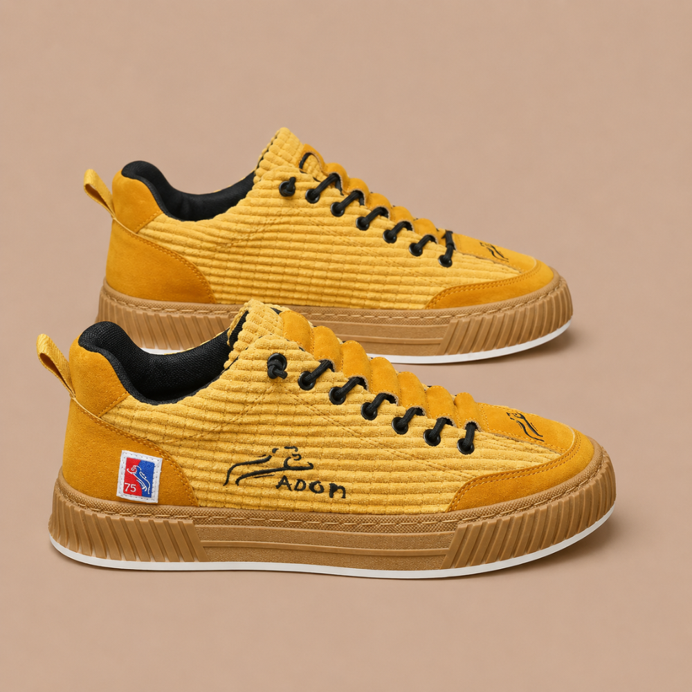 Heren comfortabele ademende casual platform-sneakers Jelle Jora Mode