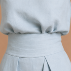Dames elegante mouwloze set met coltrui en broek Jelle Jora Mode