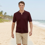 Ademend herenoverhemd met korte mouwen Jelle Jora Mode