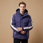 Heren winterjas met capuchon en losse pasvorm&nbsp; Jelle Jora Mode