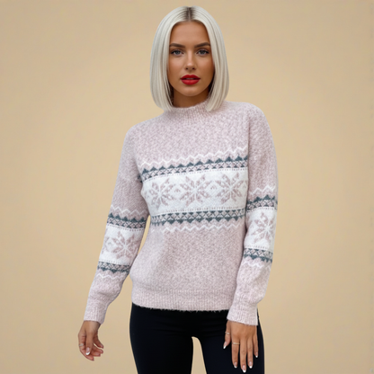 Dames Winter Mock Neck Trui Jelle Jora Mode