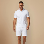 Casual Poloshirt en Korte Broek Tweedelige Set voor Heren Jelle Jora Mode