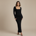 Dames lange mouw bodycon jurk