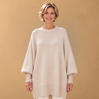 Dames oversized trui met ronde hals Jelle Jora Mode