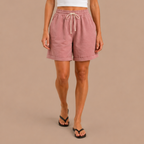 Dames bermudashorts met elastische tailleband Jelle Jora Mode