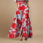 Damesjurk met diepe v-hals en halflange mouwen