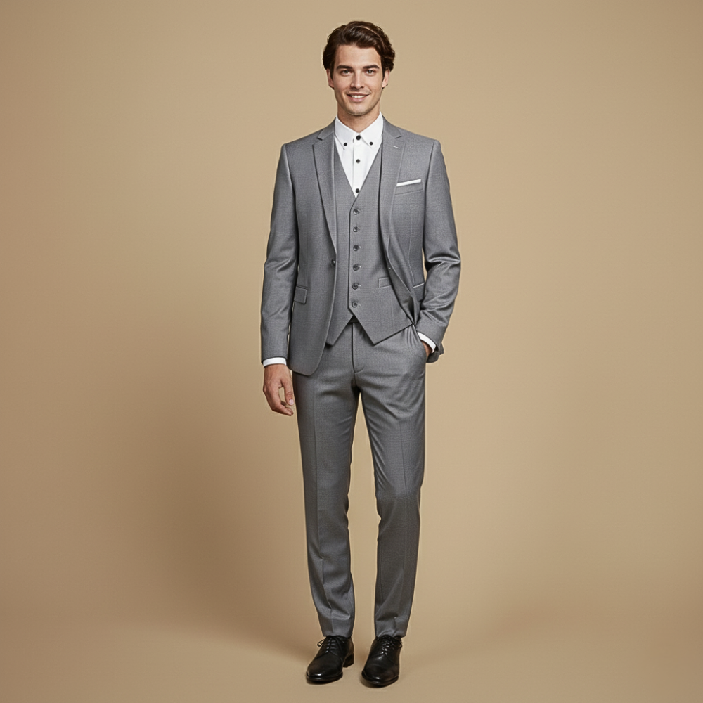 Slim fit driedelig formeel herenpak Jelle Jora Mode