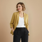 Eenvoudige Casual blazer met Lange mouwen Jelle Jora Mode