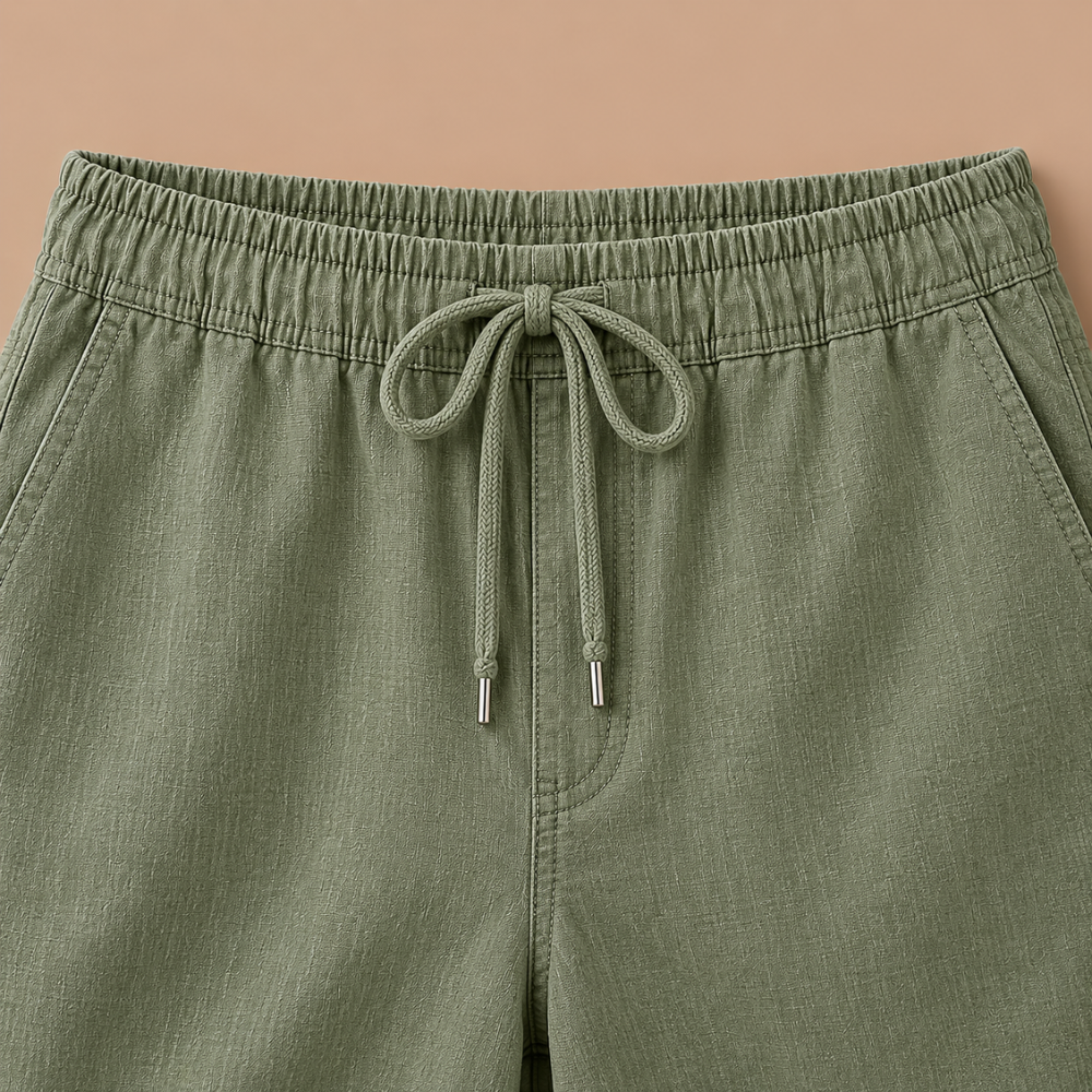 Dames capribroek met elastische tailleband Jelle Jora Mode