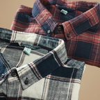 Retro geruit katoenen casual flanellen overhemd voor heren Jelle Jora Mode