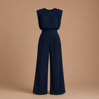 Dames casual jumpsuit met hoge taille en zakken Jelle Jora Mode