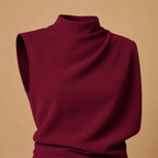 Dames jumpsuit met hoge kraag en wijde pijpen Jelle Jora Mode
