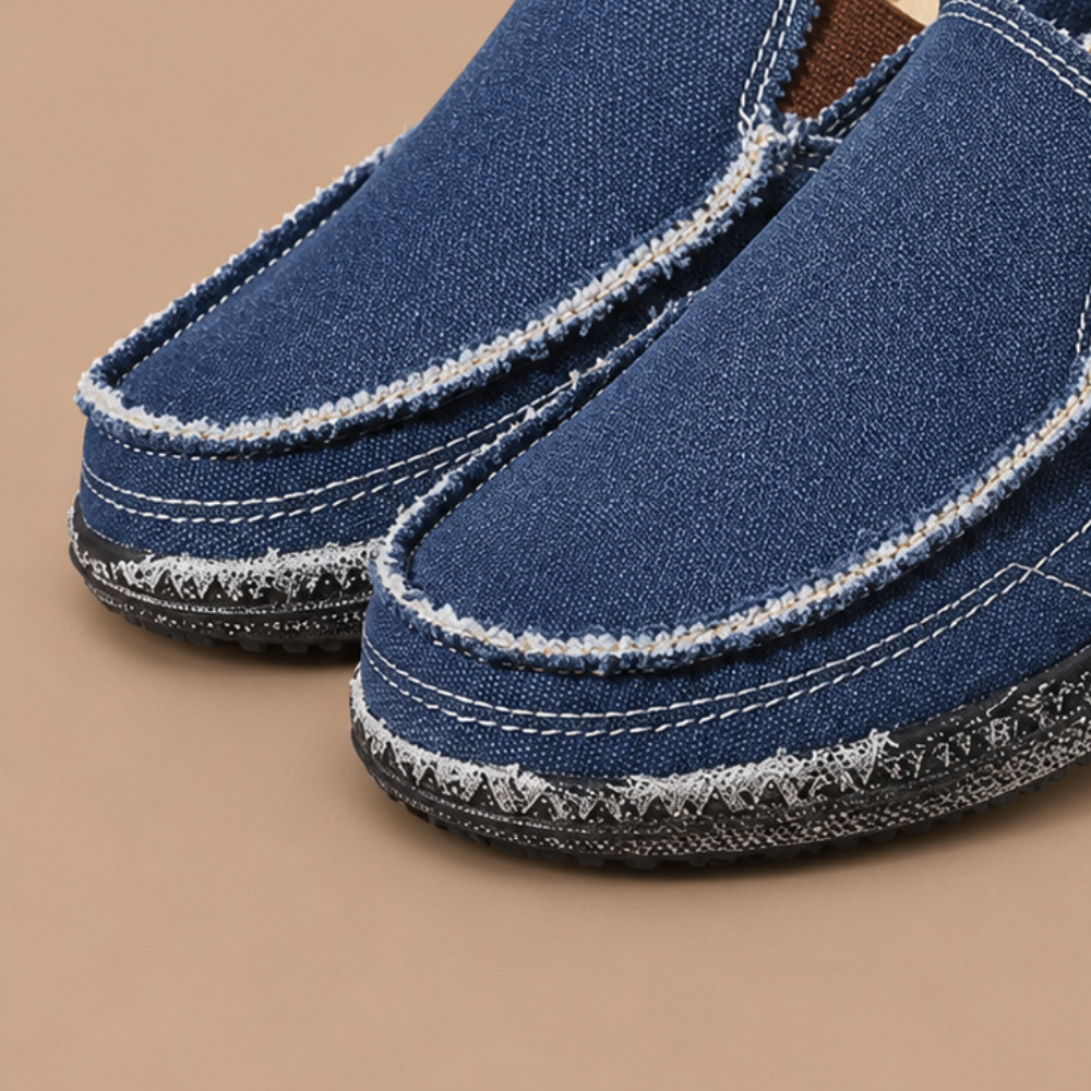 Heren comfortabele ademende instaploafers Jelle Jora Mode