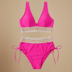 Dames bikiniset met hoge taille en halternek Jelle Jora Mode