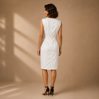 Dames casual gedrapeerde mouwloze midi-jurk Jelle Jora Mode