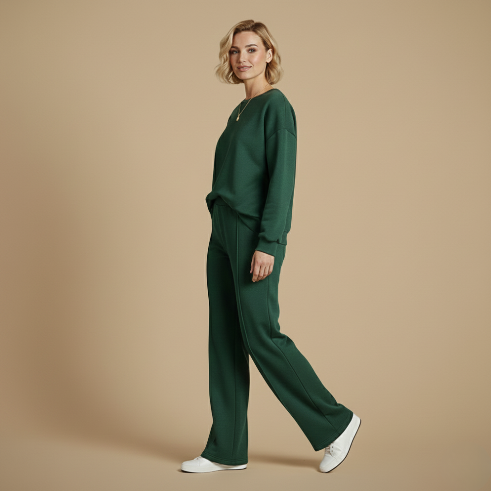 Casual tweedelige set met lange mouwen voor dames Jelle Jora Mode