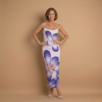 Dames maxi-jurk met bloemenprint mouwloze zomerjurk Jelle Jora Mode