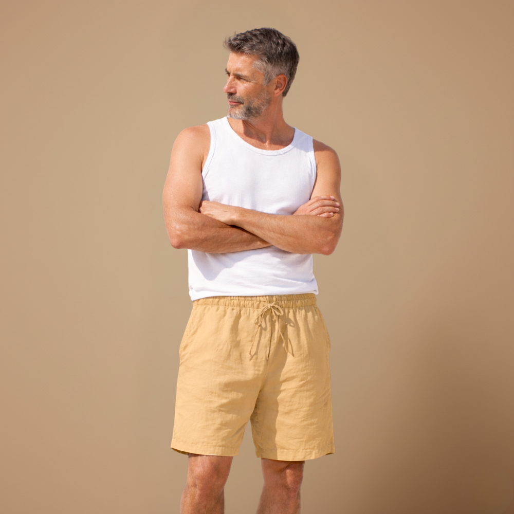 Heren sneldrogende zwemshort met trekkoord en zakken Jelle Jora Mode