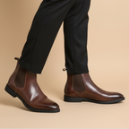 Klassieke leren Chelsea-laarzen voor heren Jelle Jora Mode