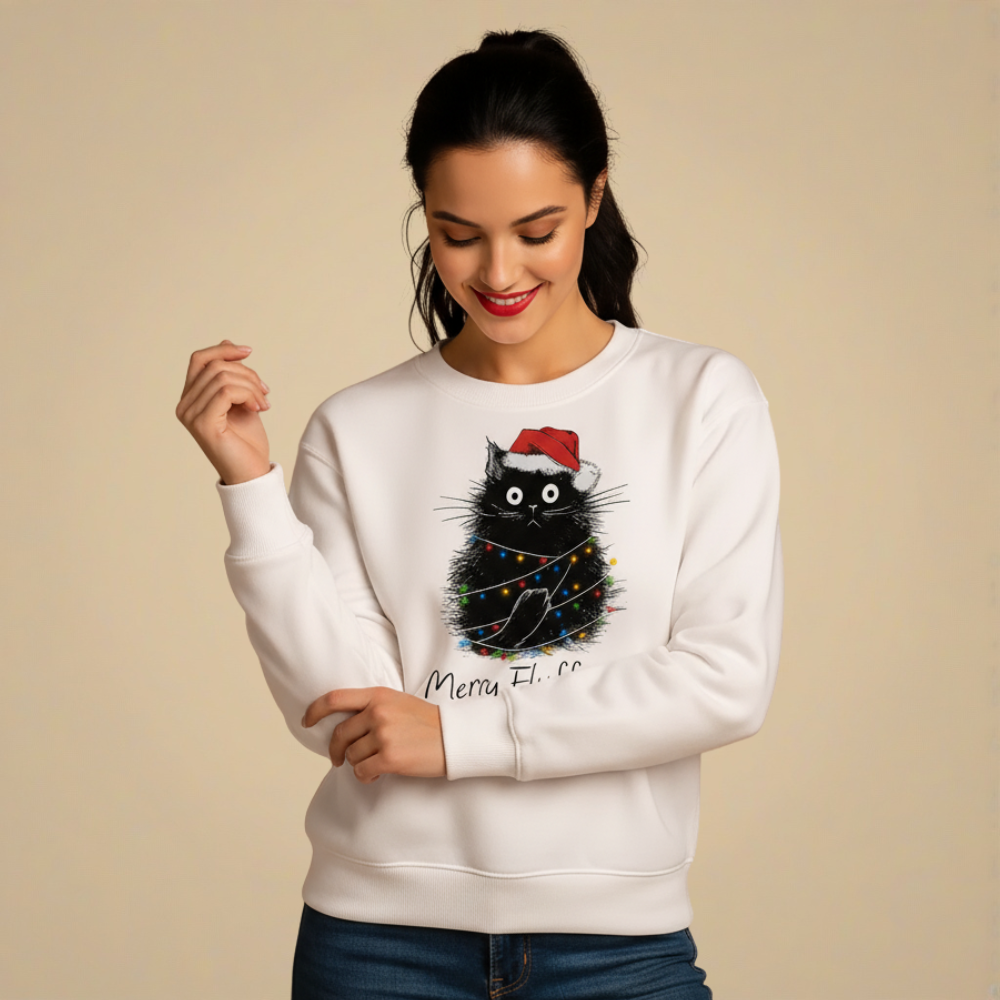 Kerstman-sweatshirt met print Jelle Jora Mode