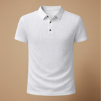 Heren ademend casual T-shirt met korte mouwen en structuur Jelle Jora Mode