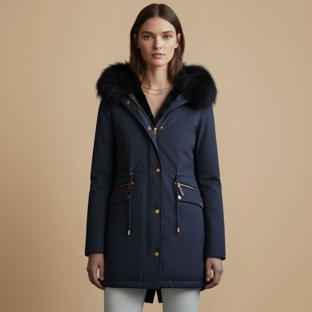 Slim Thermal Nepbont Capuchon voor Dames Jelle Jora Mode