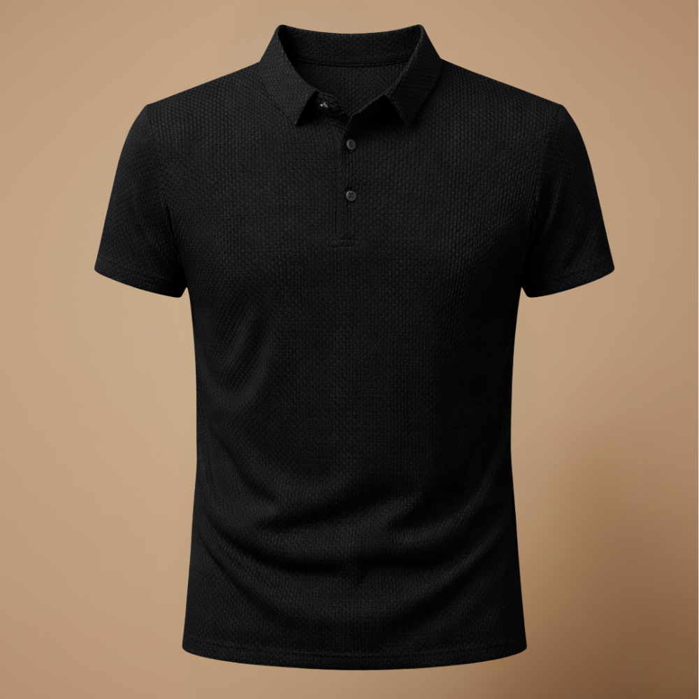 Heren ademend casual T-shirt met korte mouwen en structuur Jelle Jora Mode