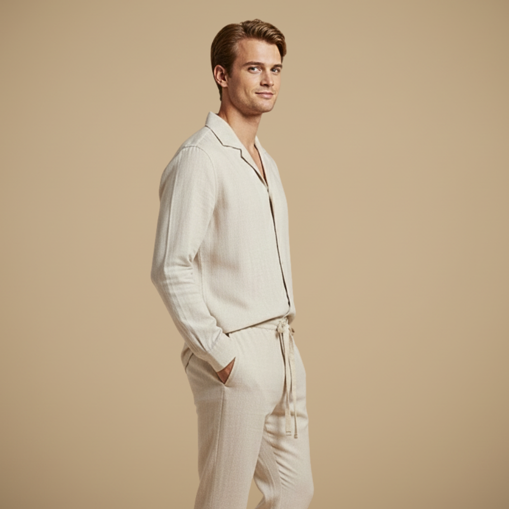 Herenpak met overhemd met lange mouwen en broek Jelle Jora Mode