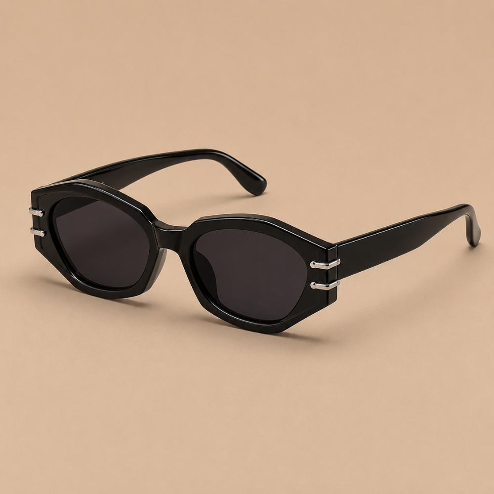Dames zonnebril met geometrisch montuur Jelle Jora Mode