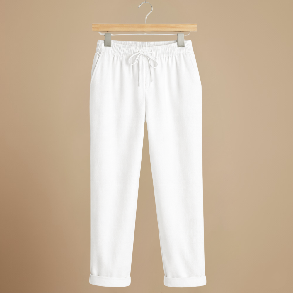Broek met trekkoord hoge taille voor dames Jelle Jora Mode