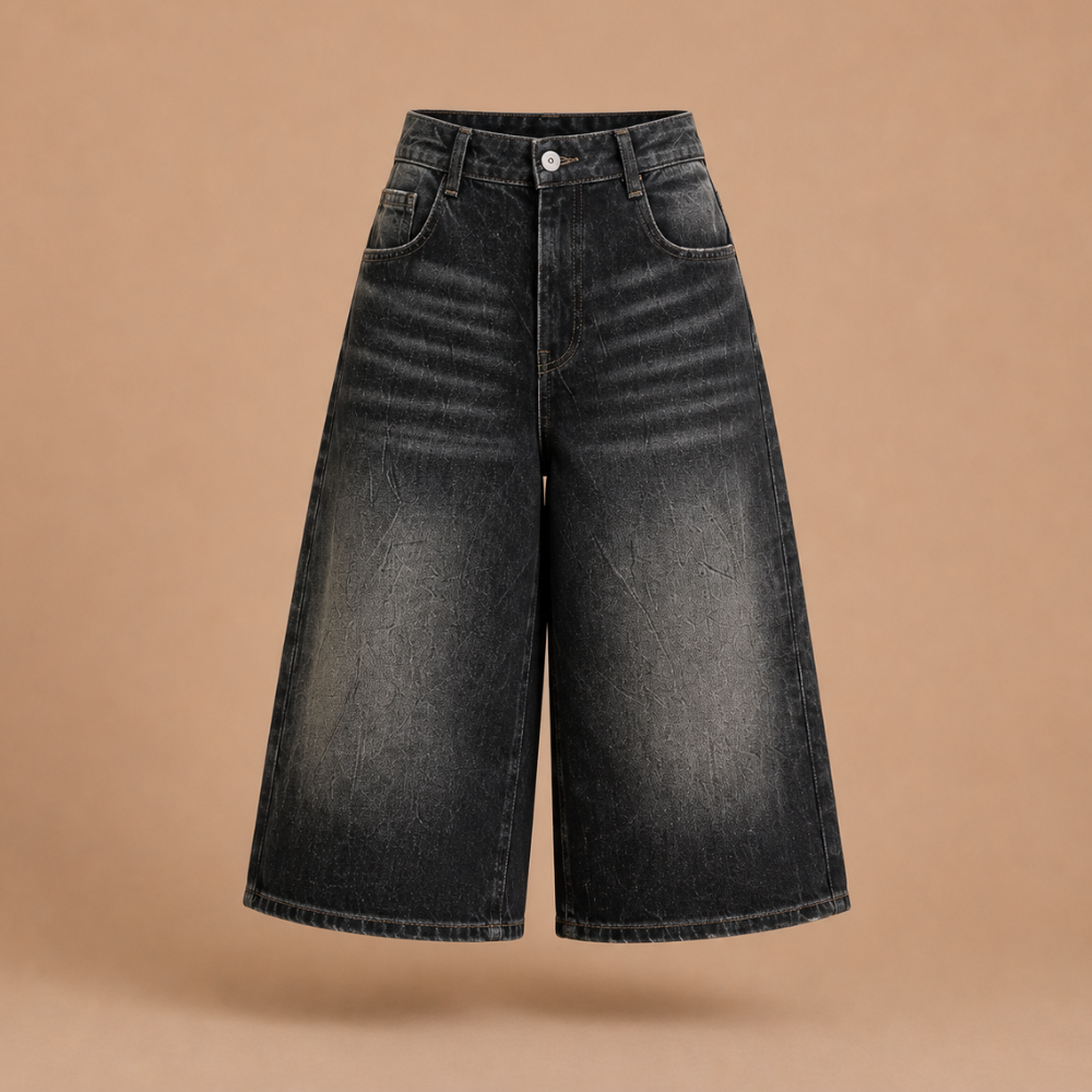 Dames baggy bermuda-short met lage taille Jelle Jora Mode