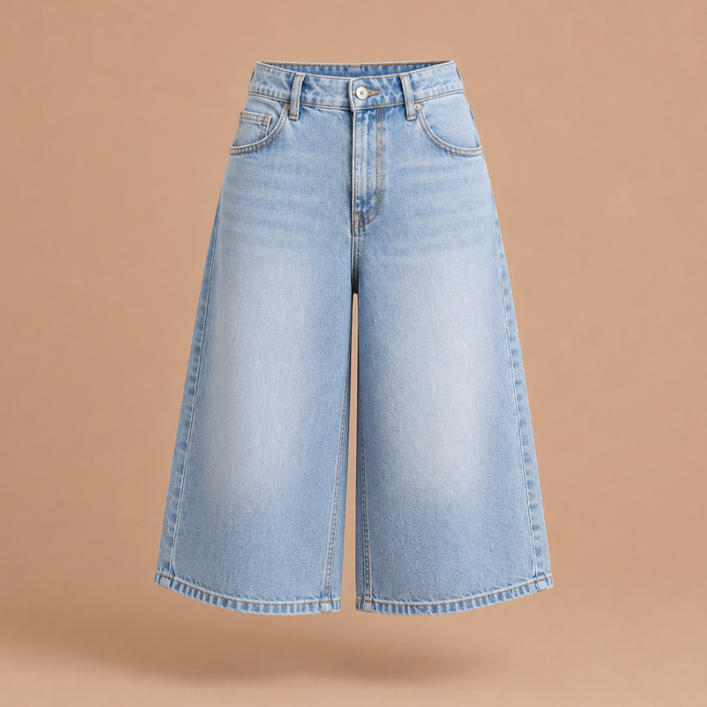 Dames baggy bermuda-short met lage taille Jelle Jora Mode