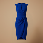 Dames casual geplooide mouwloze midi jurk Jelle Jora Mode