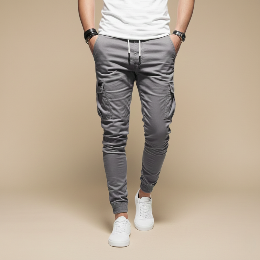 Casual effen gekleurde cargo joggingbroek Jelle Jora Mode